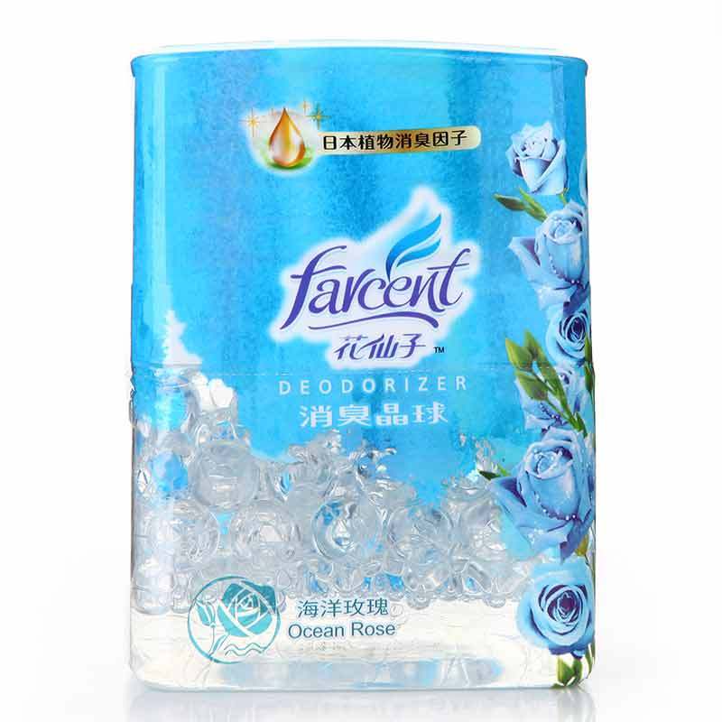 花仙子(Farcent)晶球香氛海洋玫瑰350mL 净化除味 晶球清香盒衣柜卫生间芳香清新剂 除臭香薰 空气除味剂盒装