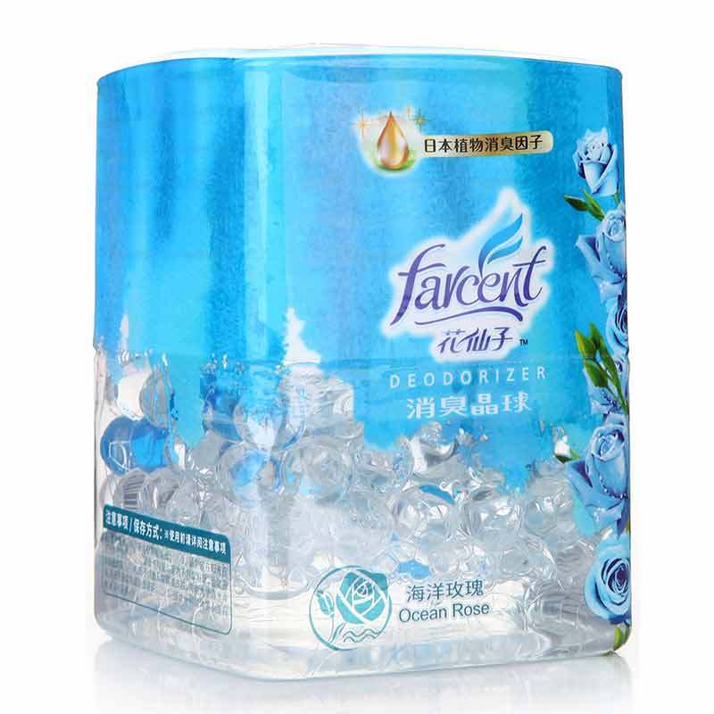 花仙子(Farcent)晶球香氛海洋玫瑰350mL 净化除味 晶球清香盒衣柜卫生间芳香清新剂 除臭香薰 空气除味剂盒装