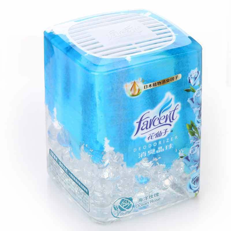花仙子(Farcent)晶球香氛海洋玫瑰350mL 净化除味 晶球清香盒衣柜卫生间芳香清新剂 除臭香薰 空气除味剂盒装