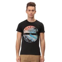 Quiksilver夏季男士短袖修身型时尚圆领纯棉T恤 51-2111-KVJ0