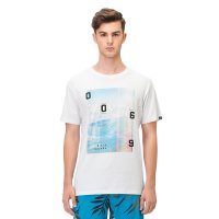 Quiksilver 男士T恤短袖纯棉圆领修身印花T恤 53-1779-WBB0