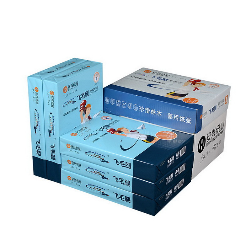 安兴 飞毛腿feimaotui A4 80克复印纸 500张/包 5包/箱 纯木浆中性纸 苏宁自营 整箱批发