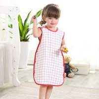 [苏宁自营]龙之涵婴儿纯棉纱布背心睡袋 透气护肚方便穿脱儿童背心睡袋