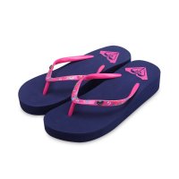 ROXY 2016纯色松糕防滑潮流坡跟女人字拖沙滩拖鞋 61-2413-NVY