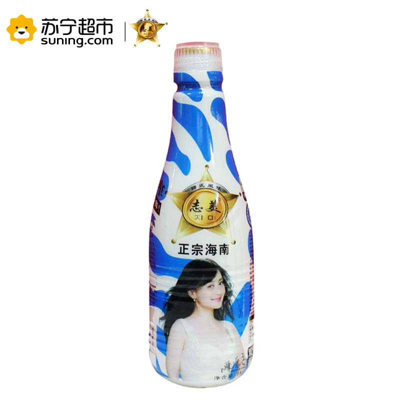 [苏宁超市]志美 生榨椰子汁植物蛋白饮料(果肉型) 1L*8瓶 箱装 植物蛋白饮料