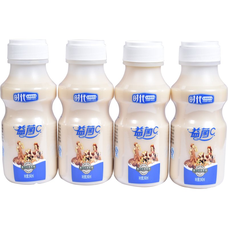 [苏宁易购超市]时代牛奶益菌C 1*4*240ml