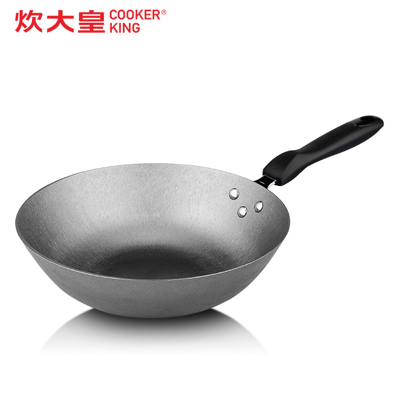 炊大皇(COOKER KING) 炒锅C30B1 中华铸铁炒锅(简装)家用中华传统铸铁炒锅