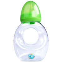 Rotho babydesign 洛特宝贝宽口径抓手奶瓶（透明绿）
