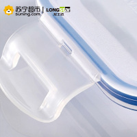 龙士达(塑料保鲜盒) LK-2018塑料保鲜盒 冰箱保鲜盒密封储物盒微波饭盒 便当盒 4.4L大容量