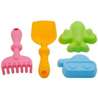 【苏宁红孩子】儿童沙滩玩具套装大号宝宝玩沙子工具铲子汽车沙漏挖沙戏水小桶