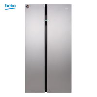 倍科(beko)GN163120ZIE 555升 原装进口变频对开门冰箱 隐形把手(银色)