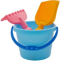 [苏宁红孩子]儿童沙滩玩具套装大号宝宝玩沙子工具铲子汽车沙漏挖沙戏水小桶 302