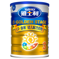 雅士利(Yashily)α-金装3段(1-3岁)幼儿配方奶粉900g罐装(新西兰进口)