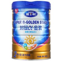 雅士利(Yashily)超级α-金装2段(6-12个月)较大婴儿配方奶粉900g罐装(新西兰进口)