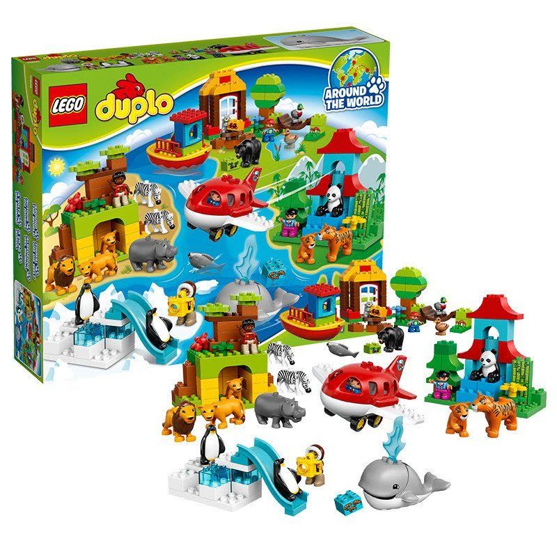 LEGO 乐高 Duplo 得宝系列环球动物大集合 10805 塑料玩具 100-200块 3-6岁图片