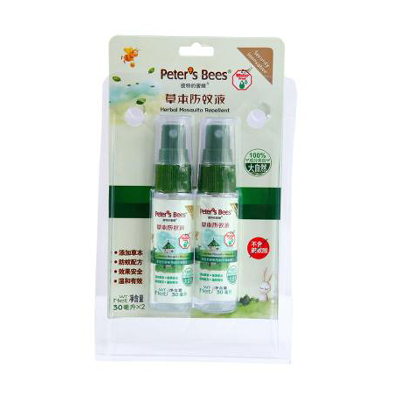 彼特的蜜蜂 peter’s bees 宝宝儿童草本防蚊液双支装驱蚊用品有香味驱蚊香液 30ml*2支高清大图