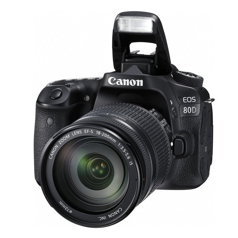 佳能(Canon) EOS 80D套机(18-200mm)单反相机套机 80d镜头套机