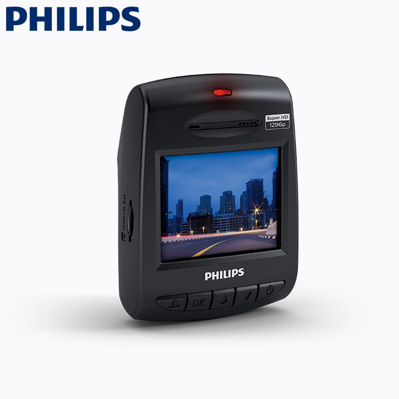 飞利浦(Philips)行车记录仪 ADR710 高清画质 记录仪 迷你高清夜视 车载行车记录仪 抓拍