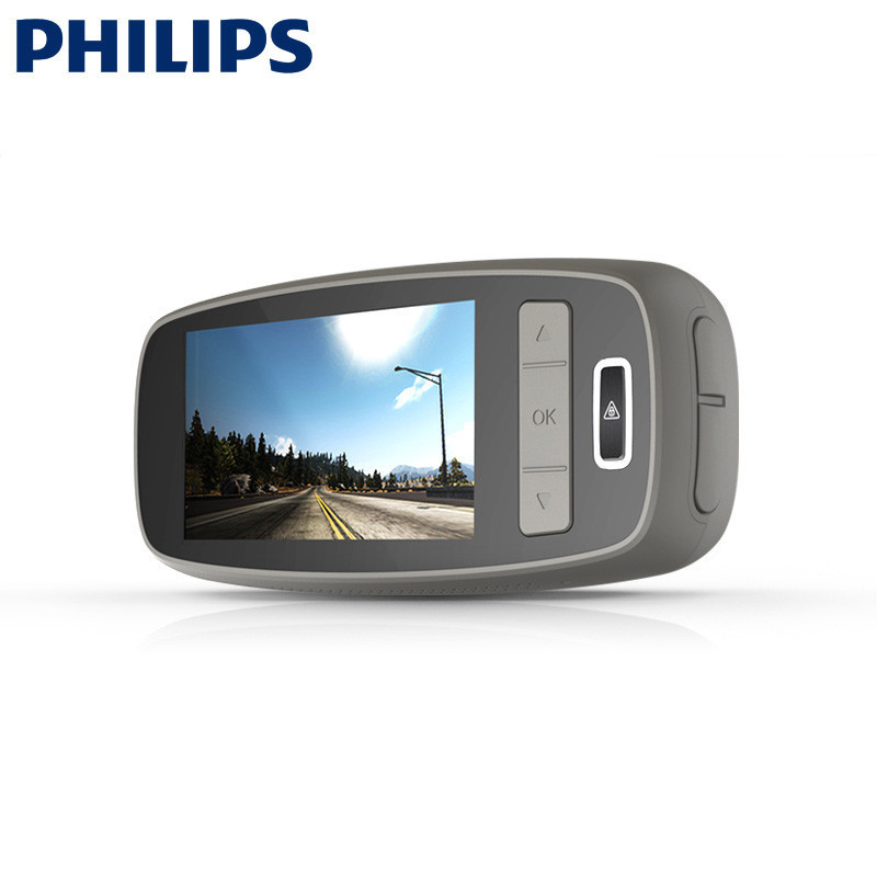 飞利浦(Philips)专业级行车记录仪 ADR900 高清记录仪 大广角 车载记录 像素高夜视效果强