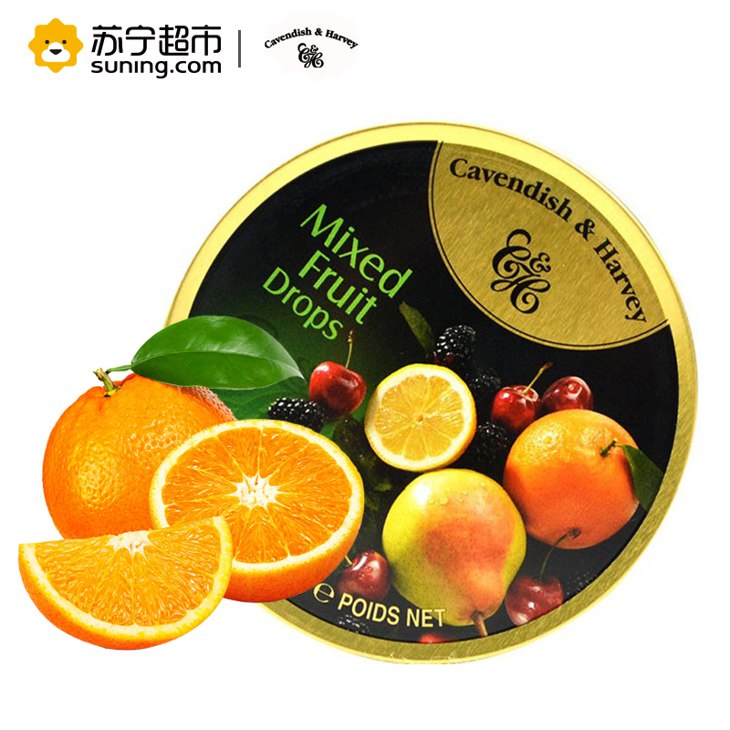 嘉云斯什锦果味糖(田园风味)200g德国进口糖果 精美铁盒包装 送亲友 送朋友