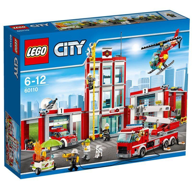 LEGO 乐高 City 城市系列消防总局 60110 玩具 6-12岁 200块以上 塑料图片