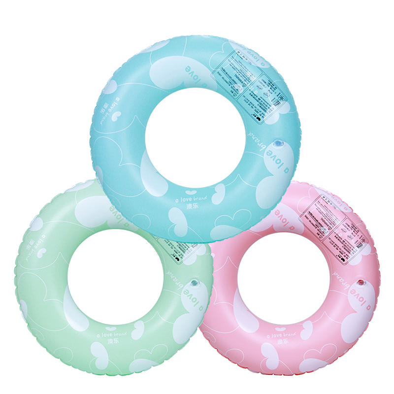 [苏宁红孩子]澳乐 儿童泳圈 儿童充气游泳圈 爱系列 圆形 蓝色M码