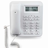摩托罗拉(MOTOROLA) CT410C 免电池家用办公电话机 白色座机