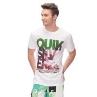 Quiksilver 2015新款男士春夏季特色潮牌图案时尚圆领T恤 41-1239-WHT