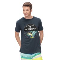 Quiksilver 2016潮纯棉圆领男士运动半袖短袖夏款T恤 61-2386-NVY