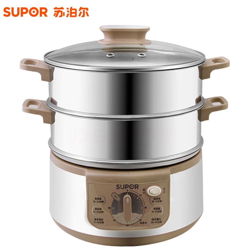 苏泊尔(SUPOR) 多用途锅多功能电蒸锅ZN28YK808-13010L大容量 不锈钢电蒸笼 白色