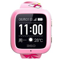 360儿童手表3 W461B 360儿童卫士3 智能定位电话手表 (公主粉)