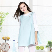 [苏宁自营]婧麒防辐射服孕妇装正品孕妇防辐射衣服春夏款银纤维防辐射裙马甲JCM9916