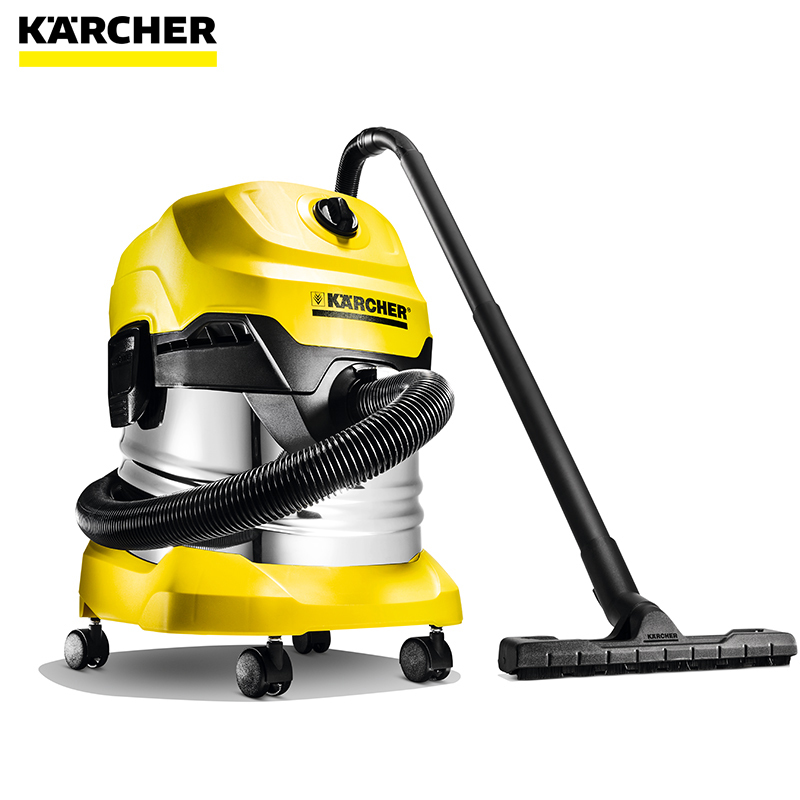 德国凯驰(KARCHER)吸尘器WD4豪华版干湿两用式吸尘吸水机带吹风桶式吸尘器干式吸水尘盒/尘桶’1000’W