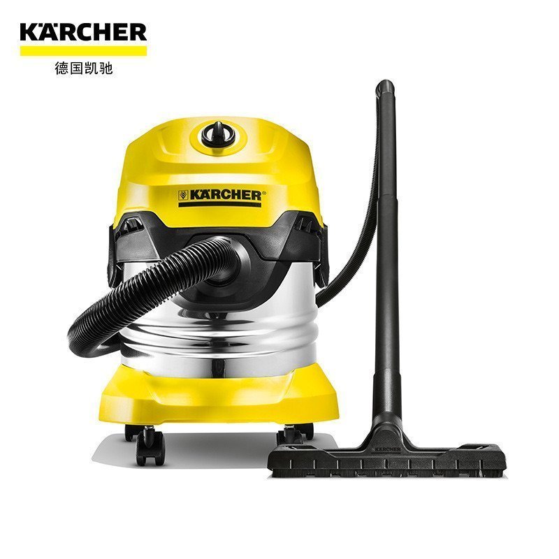 德国凯驰(KARCHER)吸尘器WD4豪华版干湿两用式吸尘吸水机带吹风桶式吸尘器干式吸水尘盒/尘桶’1000’W