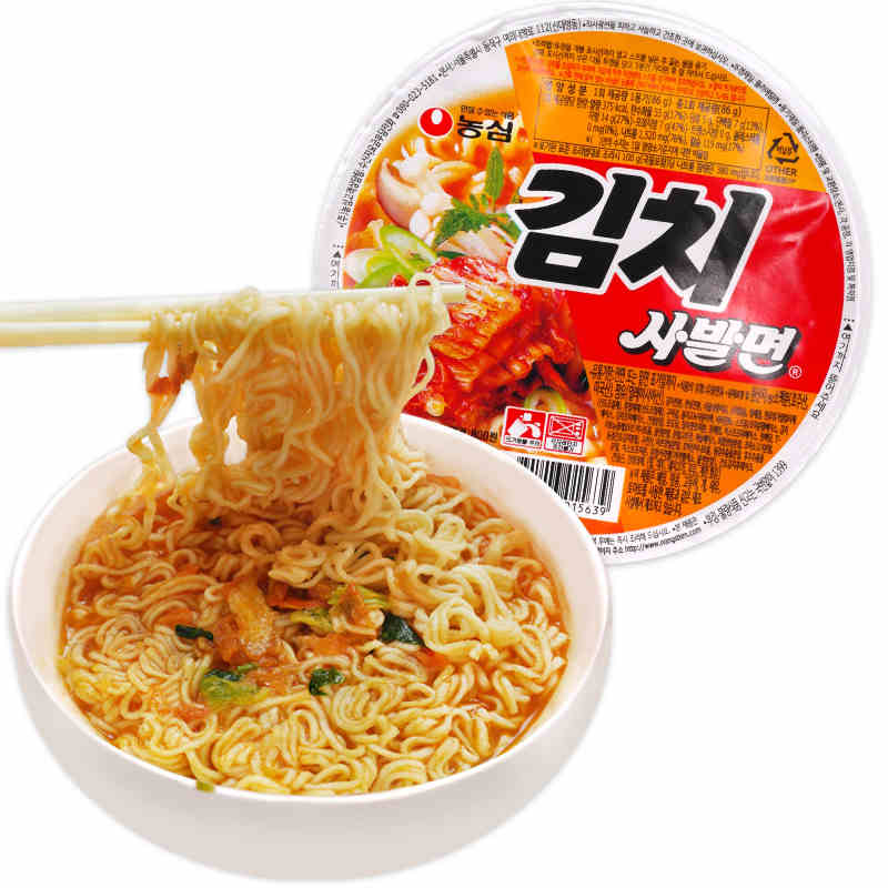农心辣白菜碗面86g