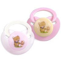 Rotho babydesign 洛特宝贝新生儿安抚奶嘴(粉黄色)