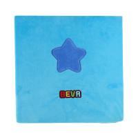 贝瓦超柔短毛绒海绵坐垫 蓝色星星款
