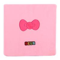 贝瓦超柔短毛绒海绵坐垫 粉色蝴蝶结款
