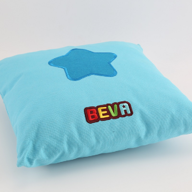 贝瓦超柔短毛绒海绵抱枕 粉色蝴蝶结款