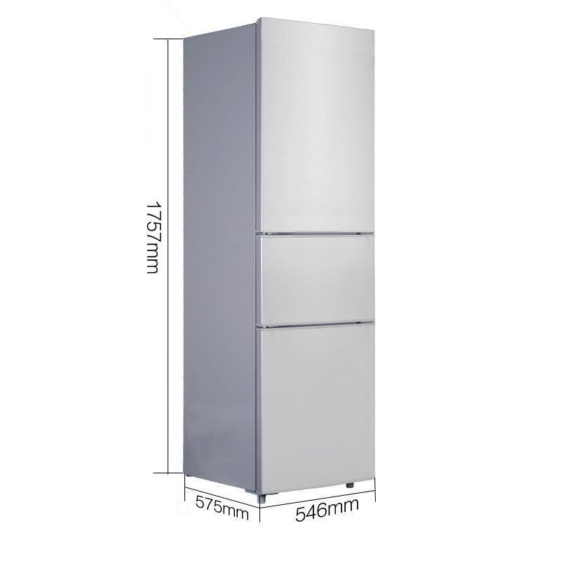 扎努西·伊莱克斯/ZANUSSI ZMM2100LPA 210升三门家用节能冷藏冷冻电冰箱(银色)图片