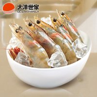 [苏宁易购超市]大洋世家厄瓜多尔白虾(规格50/60) 2kg 原装进口海鲜 活冻白虾