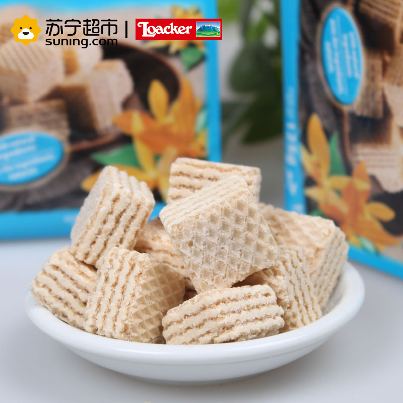 莱家 卡香草味粒粒装 威化饼干250g 进口威化饼干 休闲零食