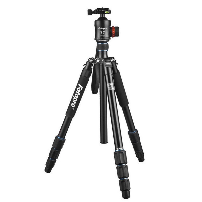 富图宝(Fotopro) MGA-684N+T7 专业相机单反相机打鸟板扣式铝镁合金三脚架云台套装三角架