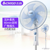 志高(CHIGO)落地扇FS-40-16A15 三档机械 60分钟定时 广角摇头 双滚珠轴承五叶电风扇
