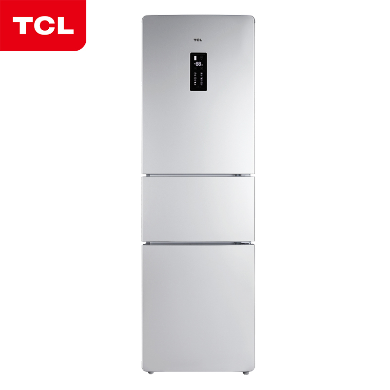 TCL冰箱 BCD-220EZ60 220升三门冰箱 电脑精准温控 大冷冻力 德国设计 三区三温 自动低温补偿 家用