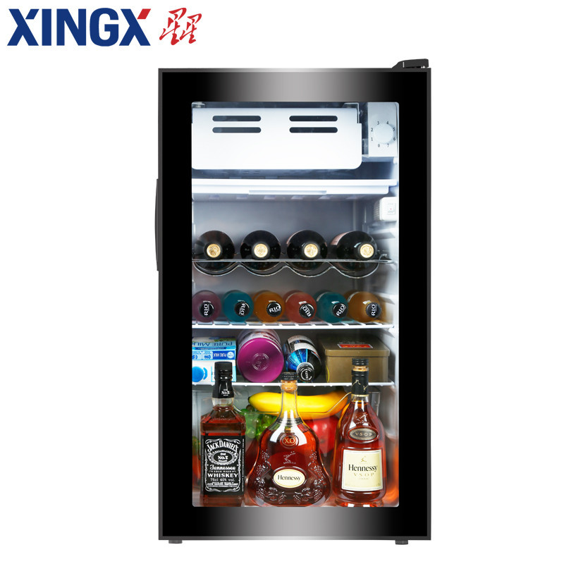 星星(XINGX) BC-85 85升 单门冰吧 (黑色)中空玻璃 专属酒架
