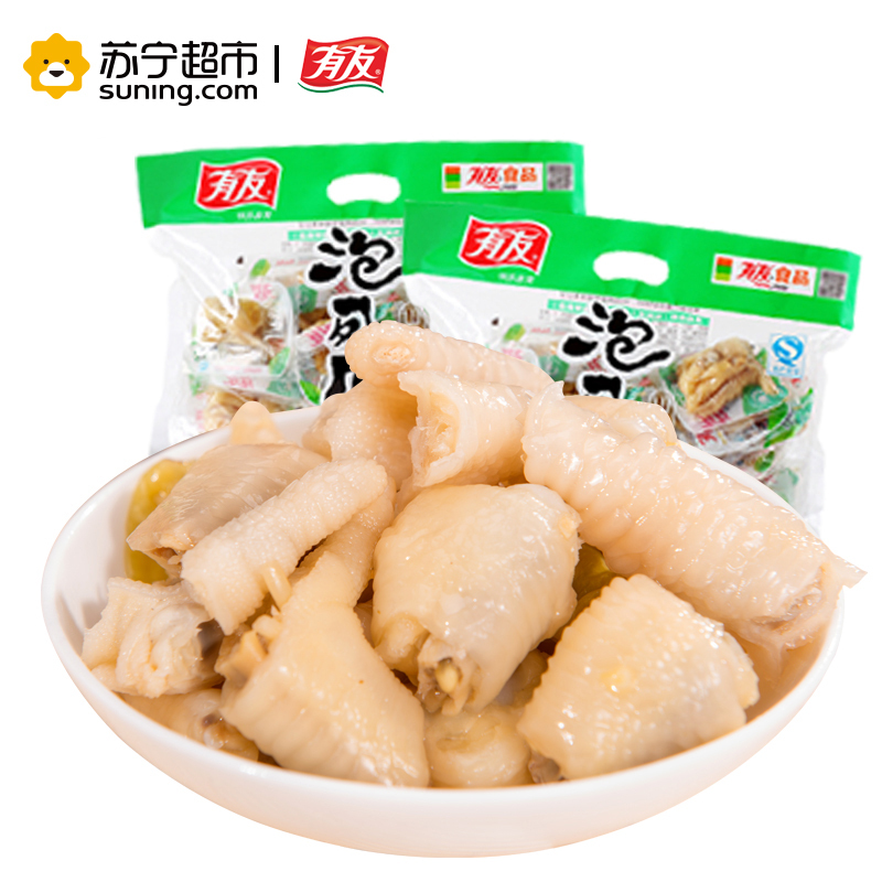 有友 泡椒凤爪组合包 428g 鸡肉类袋装零食