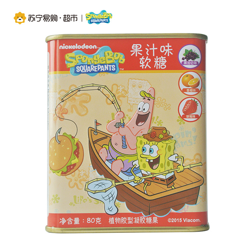 海绵宝宝果汁味软糖综合味80g