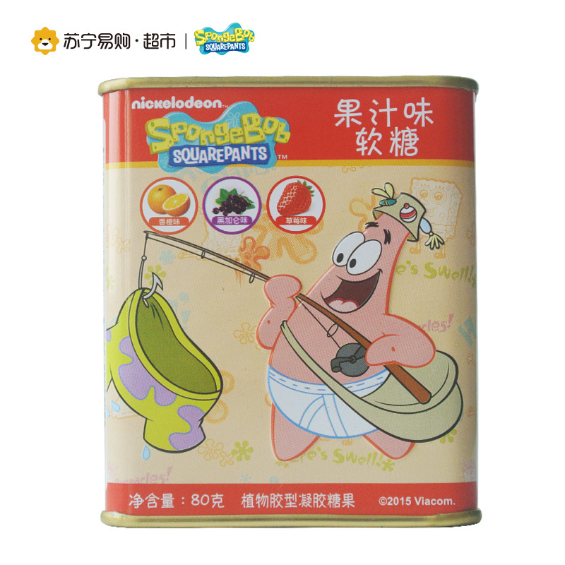 海绵宝宝果汁味软糖综合味80g