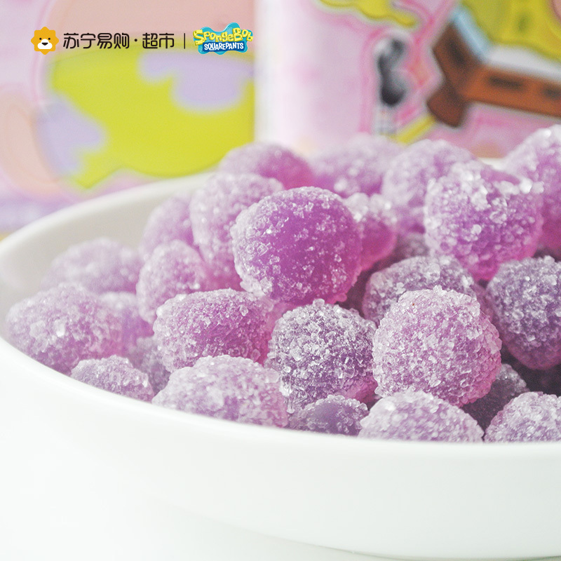 海绵宝宝果汁味软糖黑加仑味80g